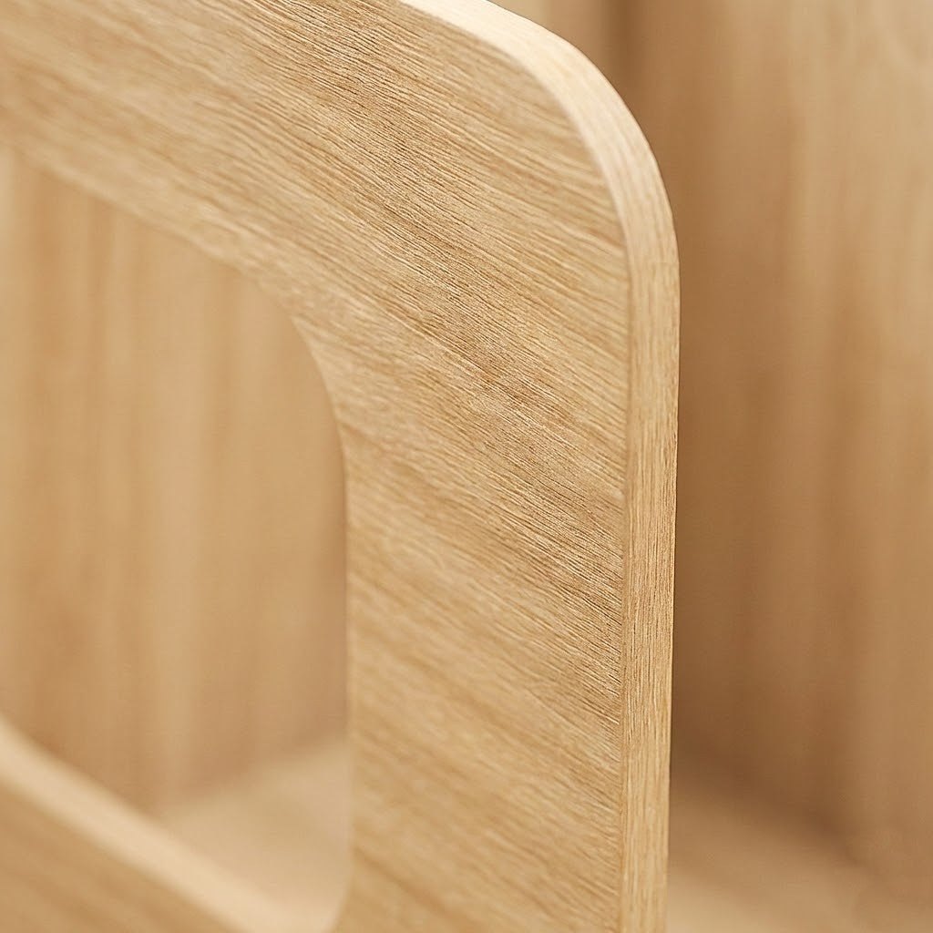 Natural Bamboo CD Storage Rack | Minimalist CD Display Stand