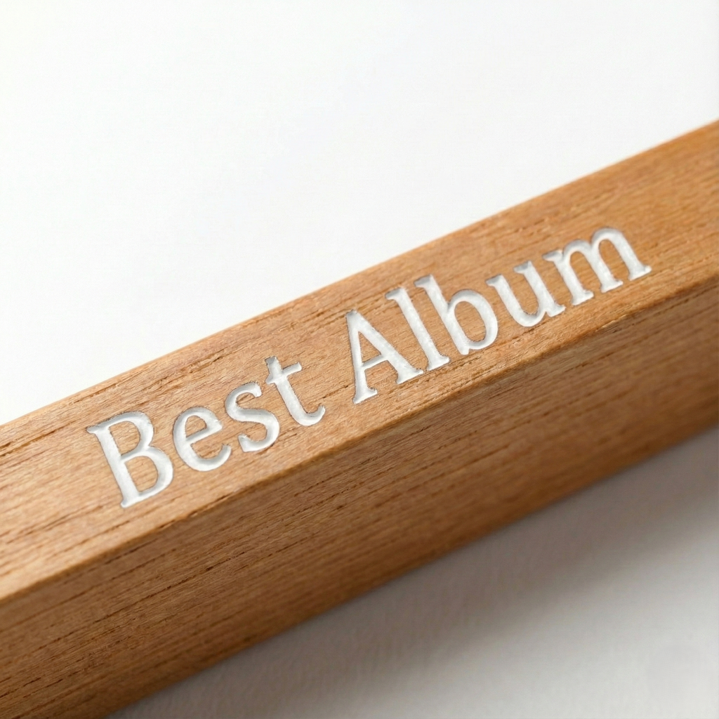 Light Wood Vinyl Record Frame | 12" LP Album Display | Scandi Style