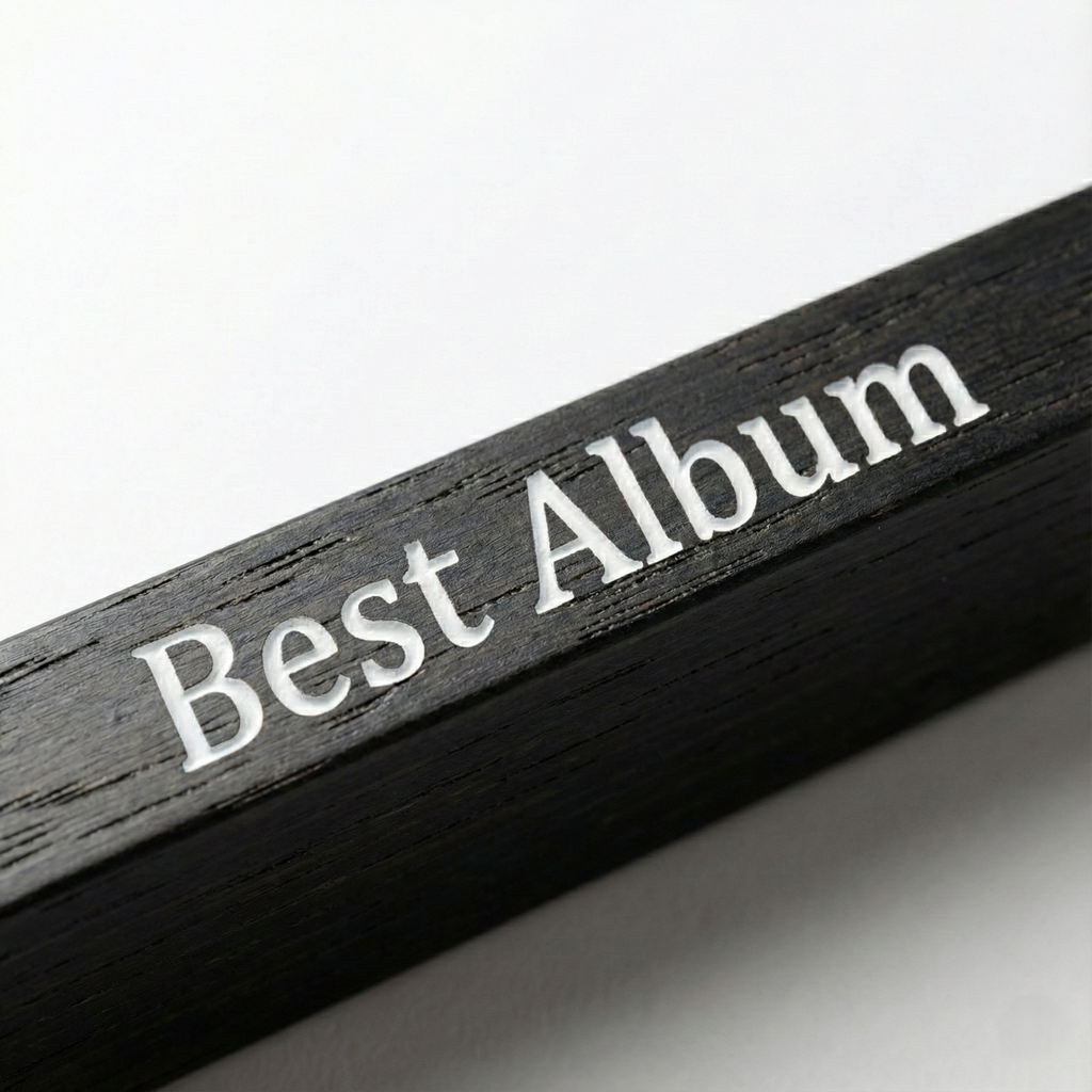 Black Wood Vinyl Record Frame | 12" LP Album Display | Scandi Style