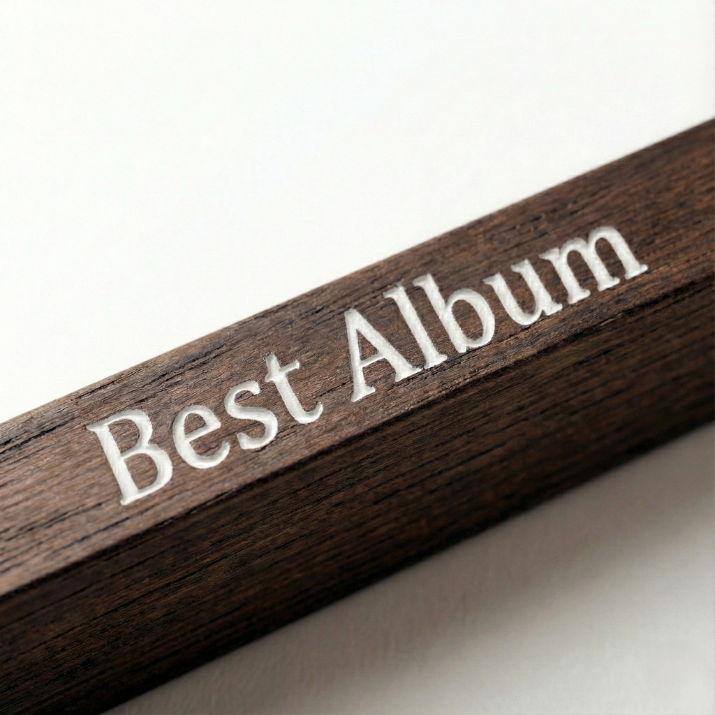 Dark Wood Vinyl Record Frame | 12" LP Album Display | Scandi Style