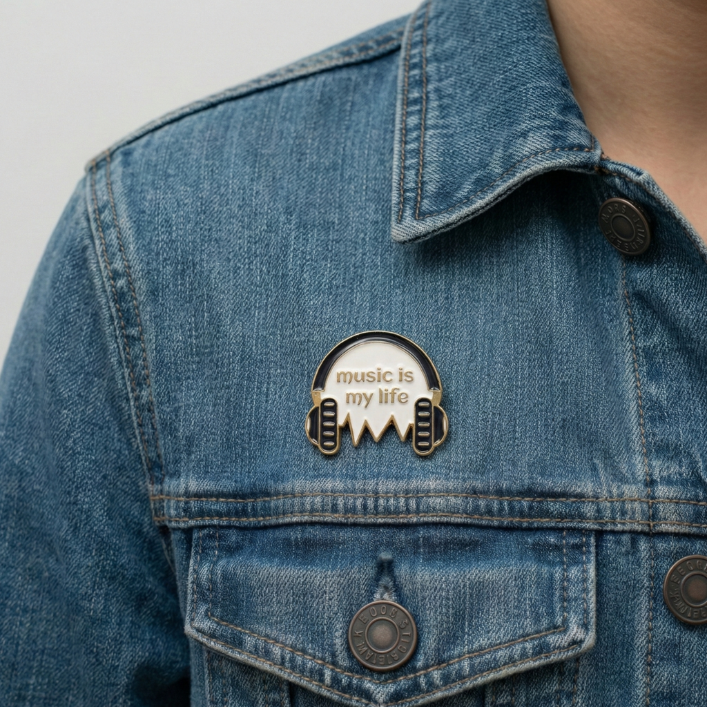 Retro Turntable Pin | Accessory for Vinyl Lovers